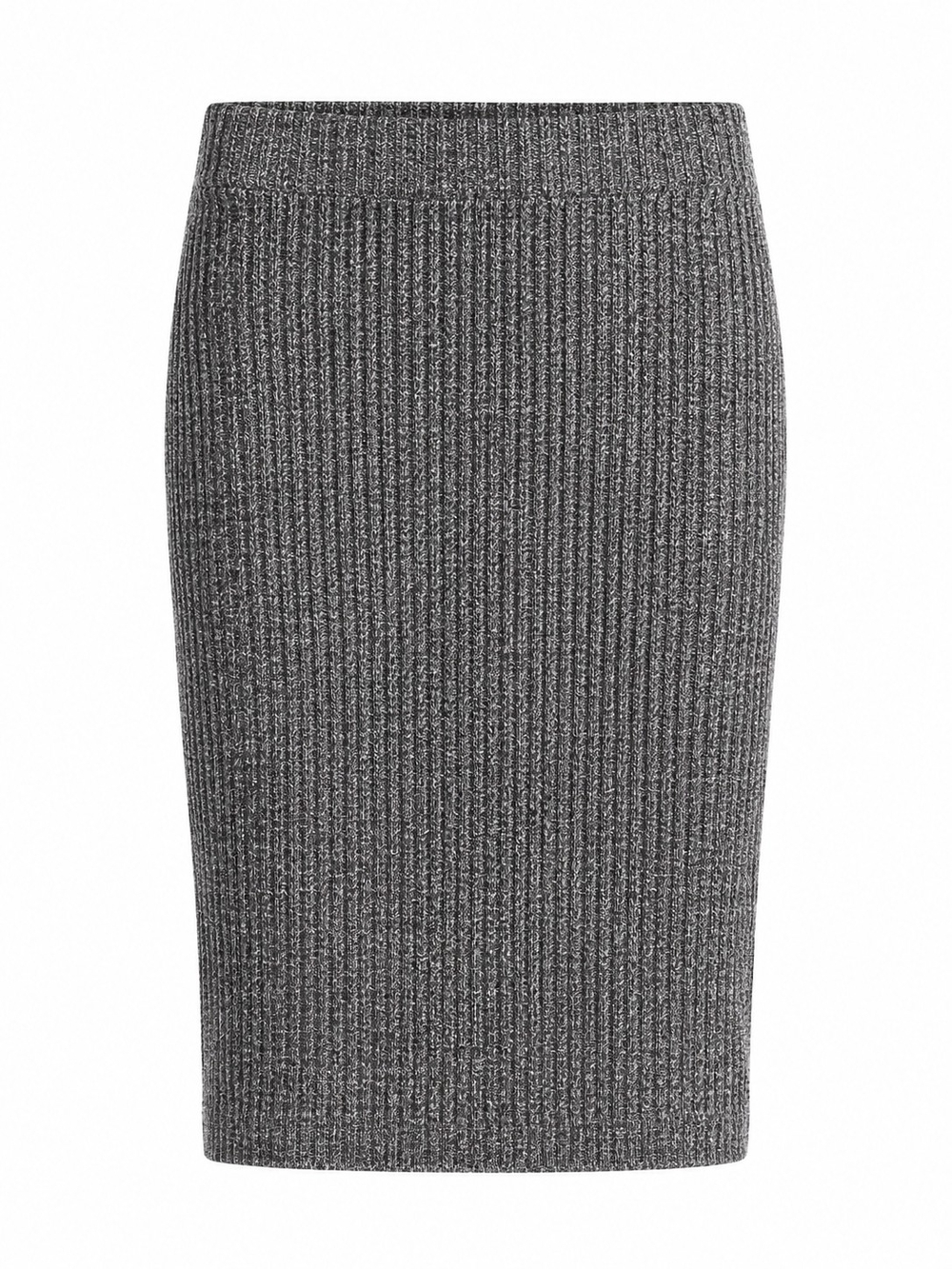 le chateau Ribbed Knit Pencil Skirt in Charcoal Gray Sz LG NEVER WORN!